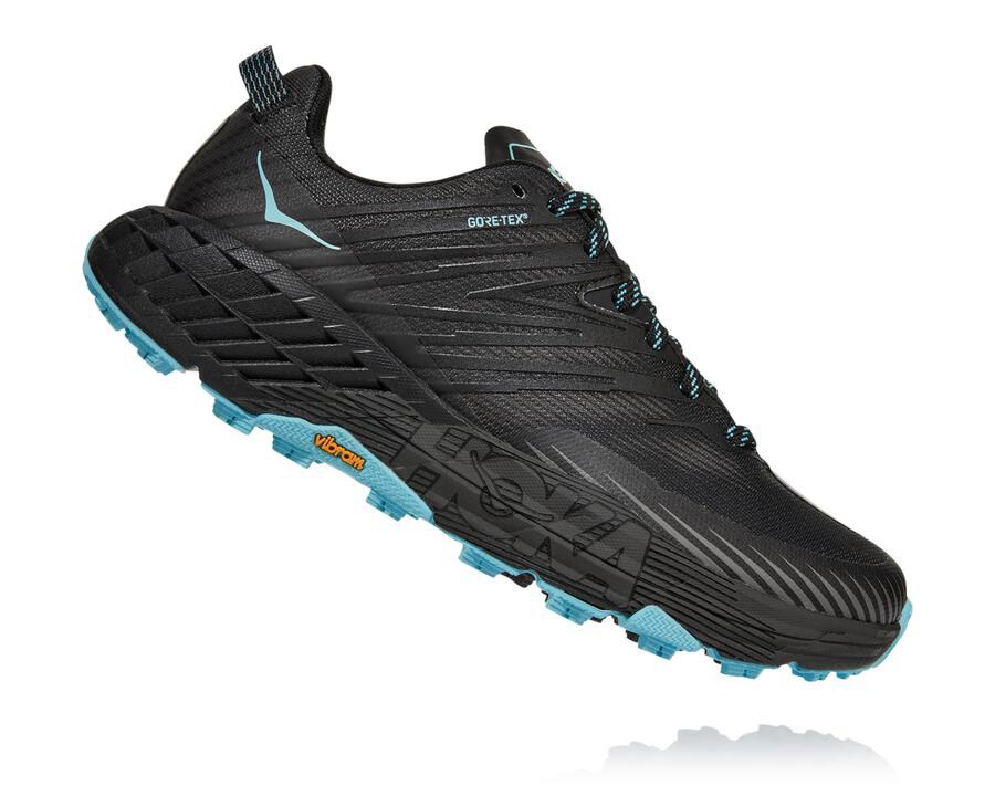 Zapatillas Trail Hoka One One Mujer - Speedgoat 4 Gore-Tex - Negras - SUA596830